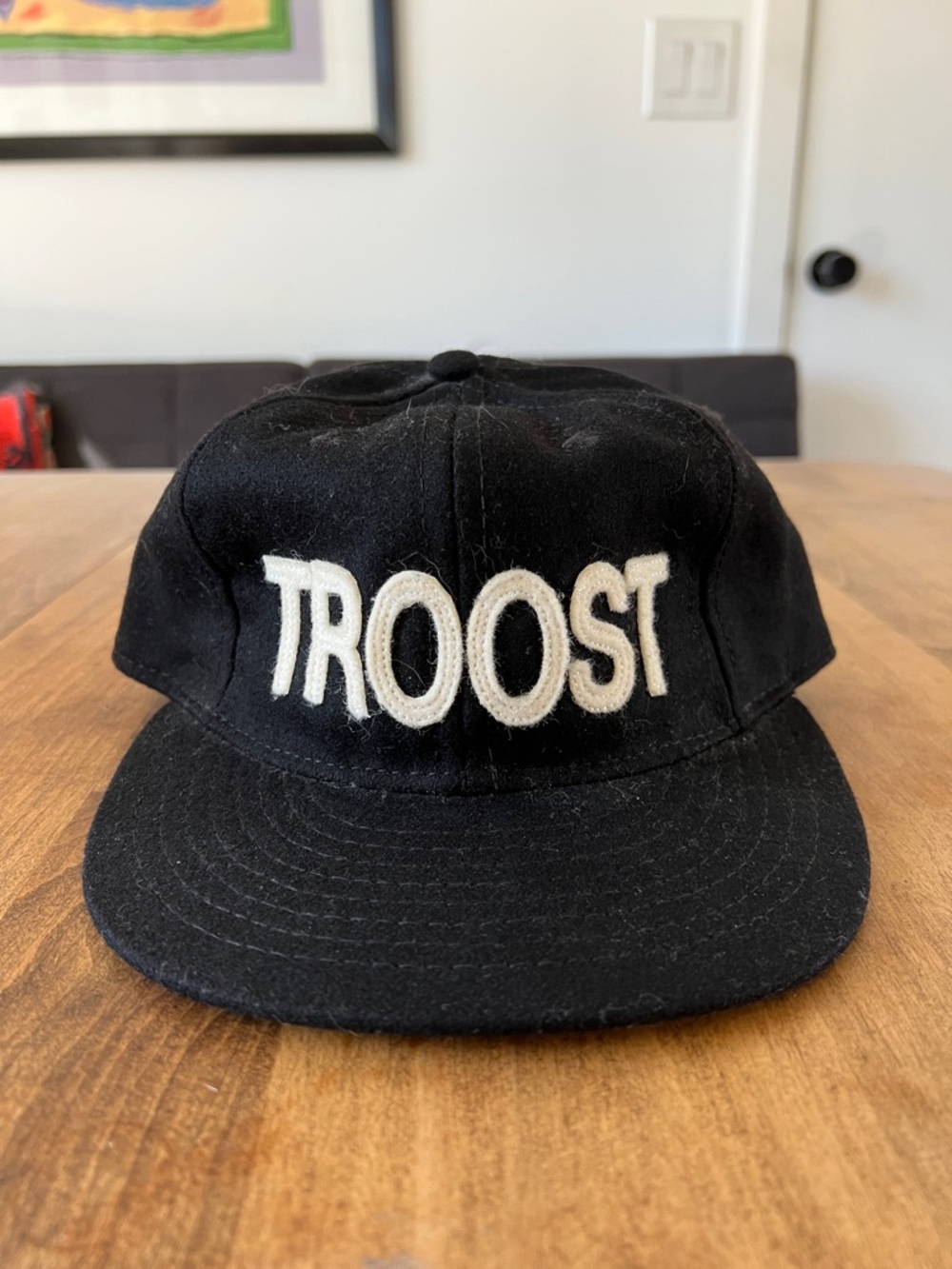 Black TROOST Embroidered Baseball Cap by Foxtrot Supply Co.